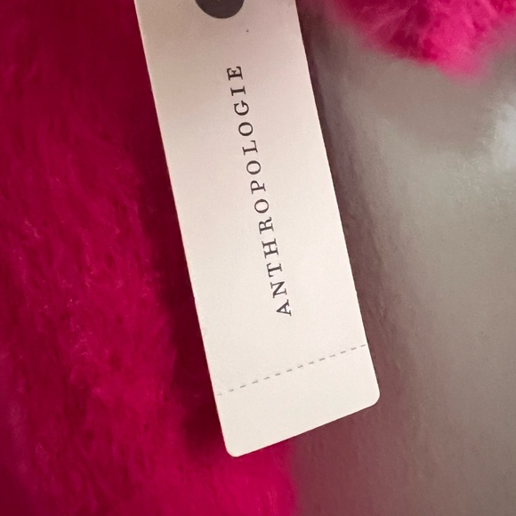 NWT Maeve Anthropologie Vibrant Pink Scoop Neck Sweater - Picture 3 of 6